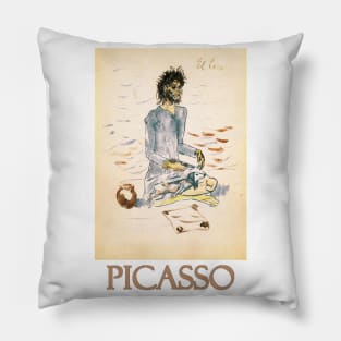 The Fool (1904) by Pablo Picasso Pillow