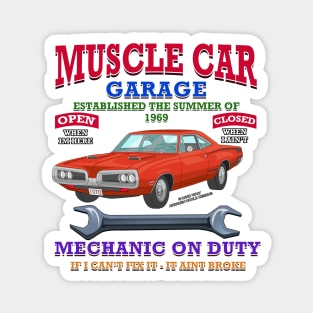 Muscle Car Garage Hot Rod Racing Novelty Gift Magnet