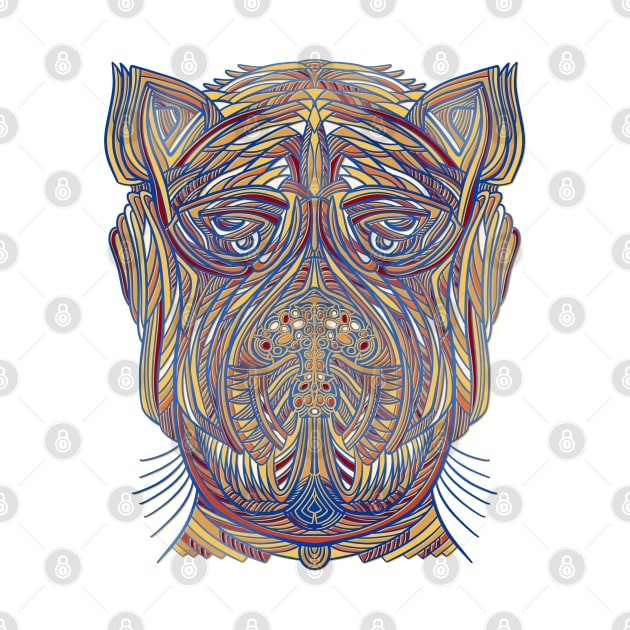 Weird abstract animal face #2 by DaveDanchuk