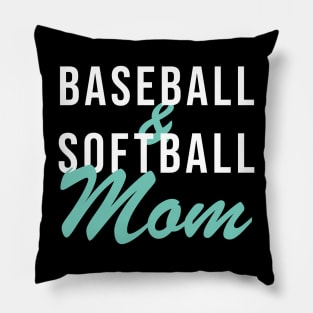 Baseball and Softball Mom Baseball Mom Pillow