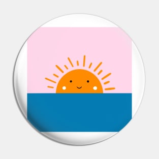 Sun on the sea Pin