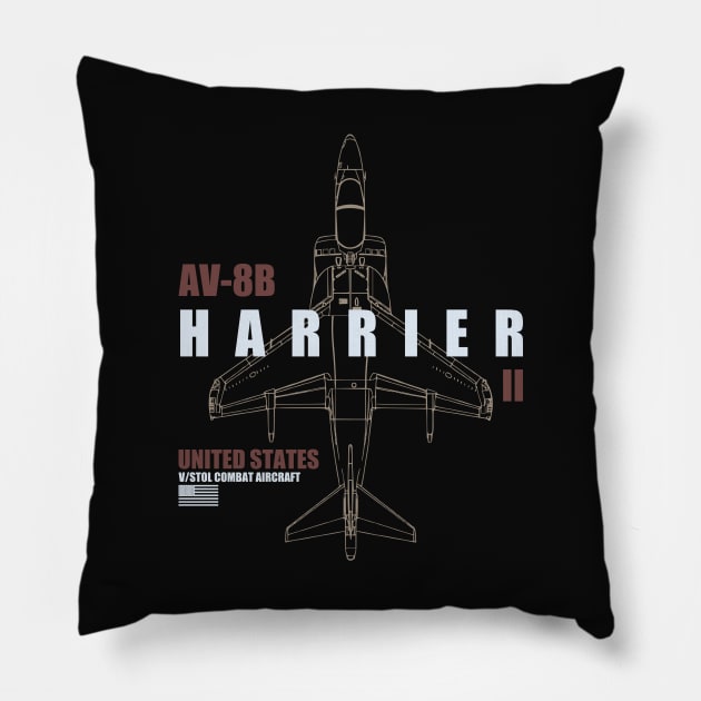 AV-8B Harrier II Pillow by TCP