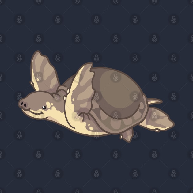 Pig-Nosed Turtle by bytesizetreasure