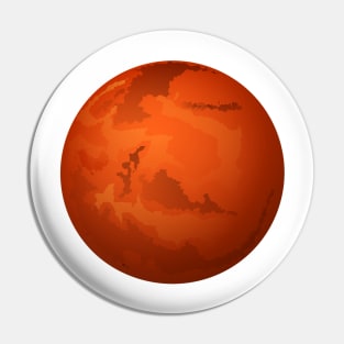 Red Planet Mars Pin