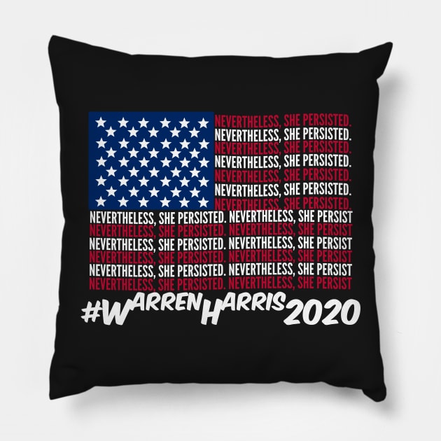 Warren-Harris 2020 Pillow by CarlyQ