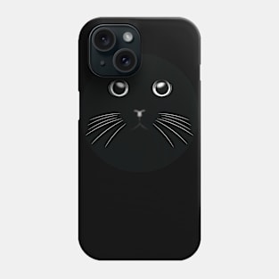 Black cat Phone Case