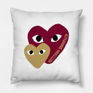 kutztown hearts Pillow