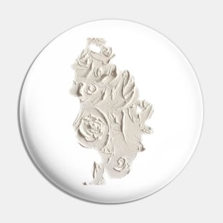 White roses Pin