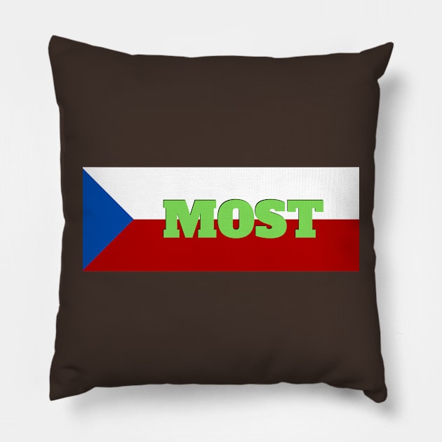 Most City in Czech Republic Flag Pillow by aybe7elf