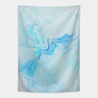 Cool Blue Gradient Marble Tapestry