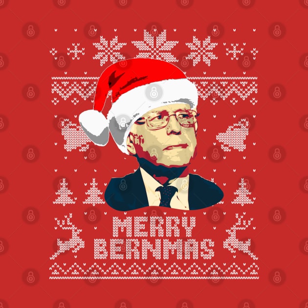 Bernie Sanders Merry Burnmas by Nerd_art