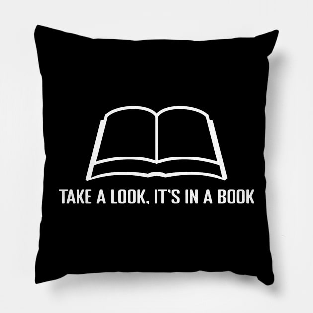 Take a Look, it's In a Book Pillow by Dotty42