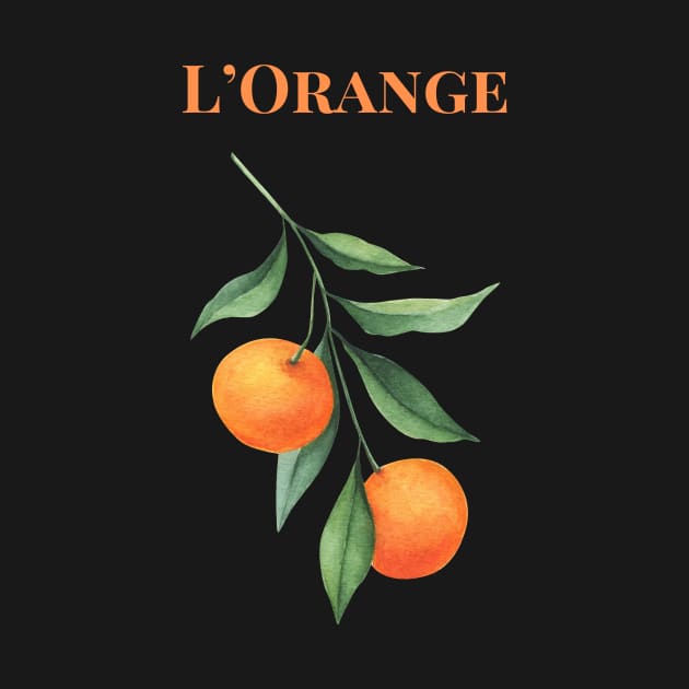 l'Orange Graphic French Word by yourstruly