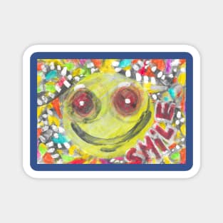 crazy smile - 1 Magnet