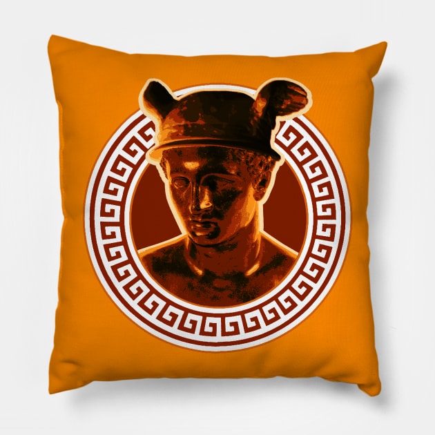 Hermes III - Bronze Variant Pillow by mellamomateo