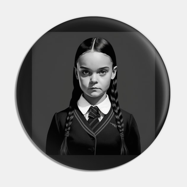 ADDAMS Family, Wednesday-inspired design, Pin by Buff Geeks Art