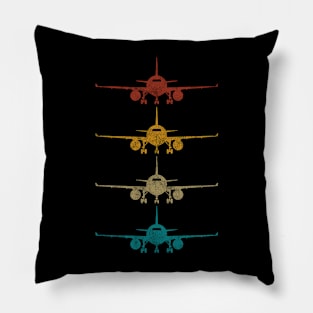 Aviation Airplane Flying Airline Funny Vintage Pilot Pillow