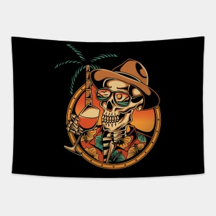 Holiday skull Tapestry