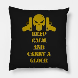 I love guns  glock Pillow