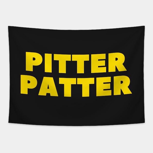 PITTER PATTER Tapestry by HOCKEYBUBBLE