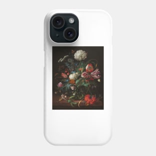 Vase of Flowers - Jan Davidsz de Heem Floral Painting Phone Case