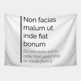 Non facias malum ut inde fiat bonum Tapestry