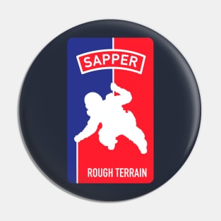 SAPPER Rough Terrain Combat Engineer NBA logo Pin