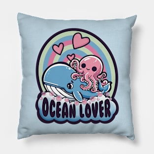 Ocean Lovers Unite Pillow