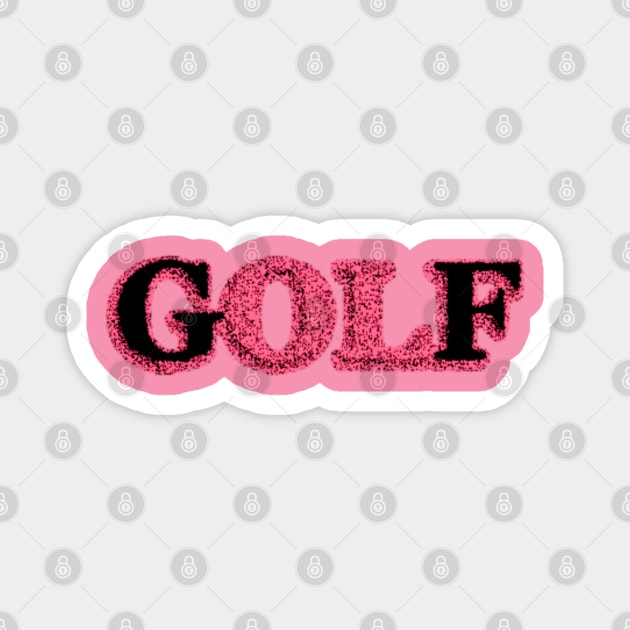 Pink Golf Magnet by Moses77