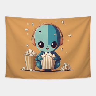 Aliens Love Popcorn 0.1 Tapestry