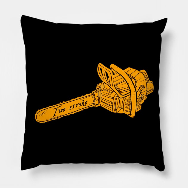 Chainsaw Pillow by Toby Wilkinson