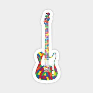 T-Style Electric Guitar Colorful Texture Magnet