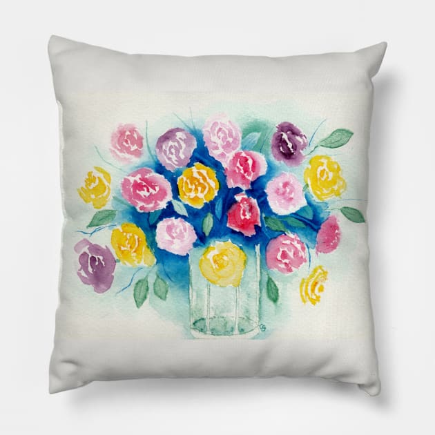 Loose Roses 5 - Roses From My Sweetie Pillow by ConniSchaf