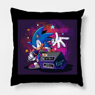 sonic rock Pillow