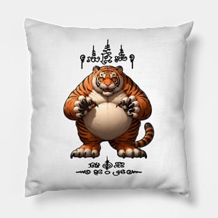 Thai Tattoo Parody "Sak Yant Tiger" Pillow