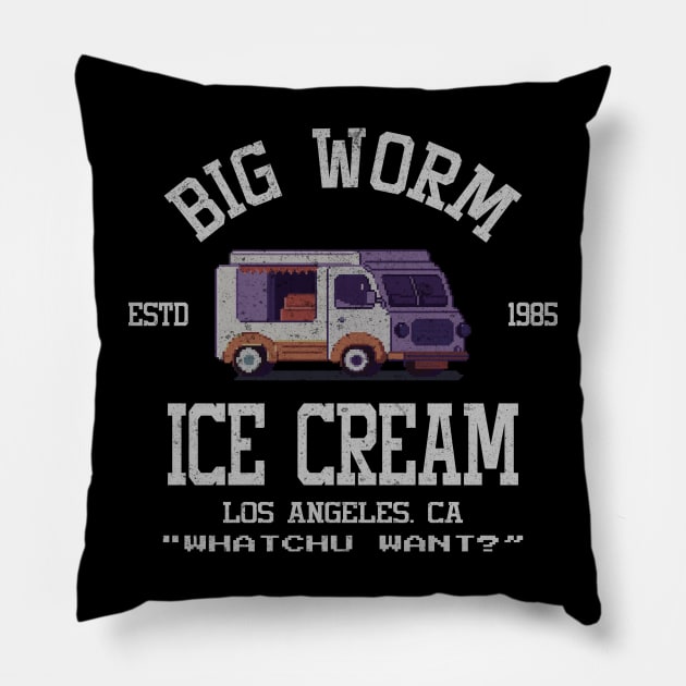 Big Worm's Ice Cream What chu Want? Pillow by Anv2