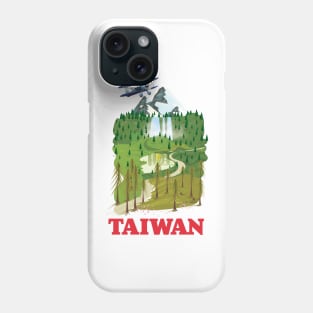 Taiwan landscape travel poster Phone Case