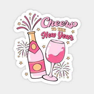 Cheers To The New Year Magnet