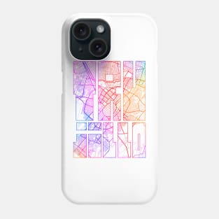 Trujillo, Peru City Map Typography - Colorful Phone Case