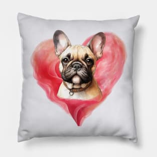 My Heart - French Bulldog Pillow