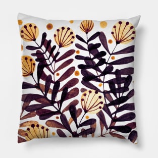 Flowers and foliage - late autumn Pillow