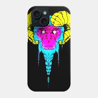 alien space monkey head Phone Case