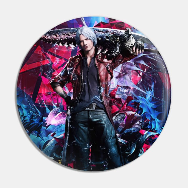 Devil May Cry 5 Super Dante Pin by syanart