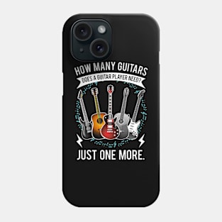 Guitar How Many Guitars For Guitar Player Phone Case