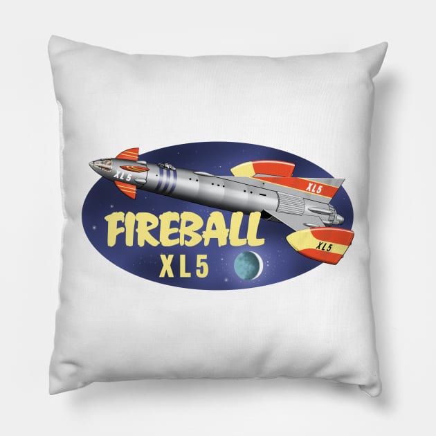 Fireball XL5 Pillow by RichardFarrell