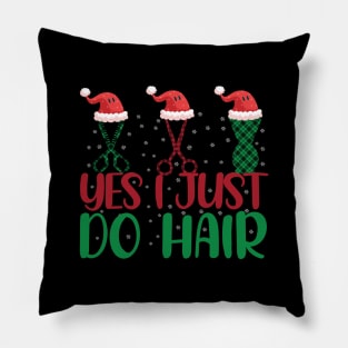 Yes i just do hair funny funny Christmas Hair Stylist Pillow