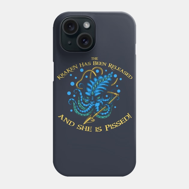 The Kraken Released Phone Case by MonkeyKing