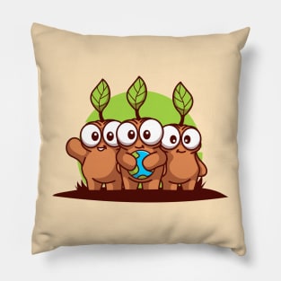 Saved by the mandrakes Pillow