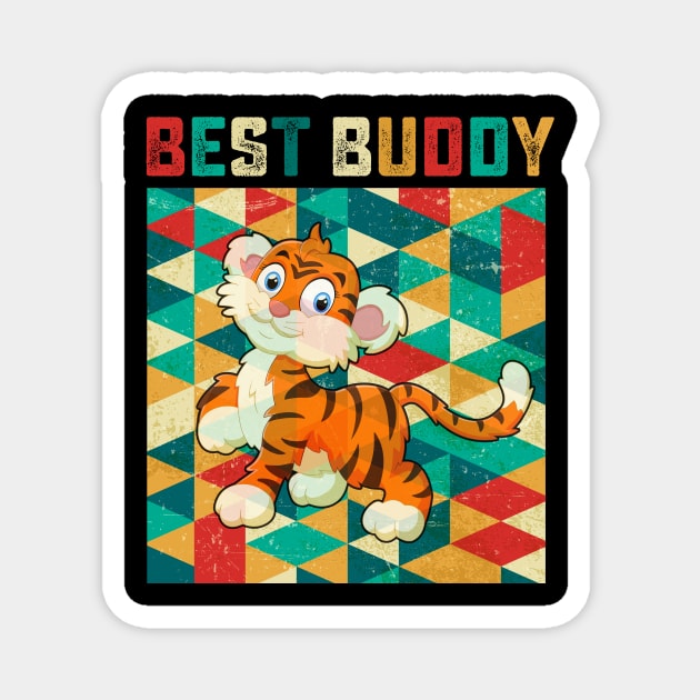 Best Buddy Tiger Magnet by danieldamssm