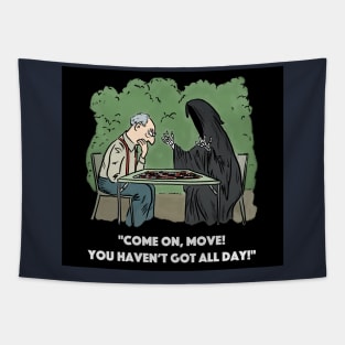 Funny death cartoon Tapestry